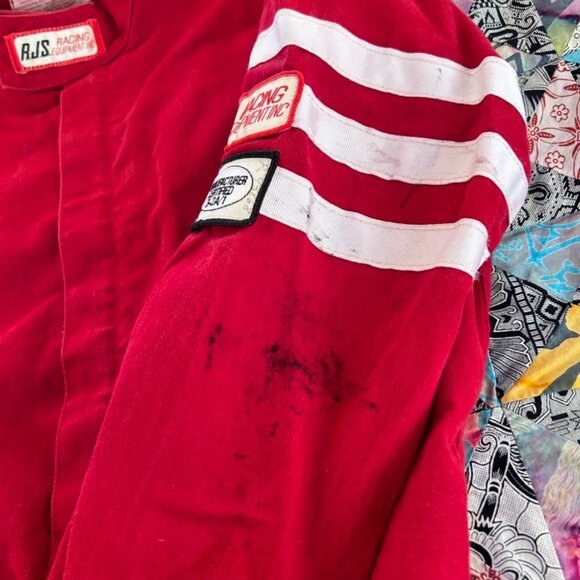 RJS Racing Full Suit Mens Small Red Proban FR-7A Fire Resistant Adult - Picture 2 of 8